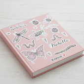 Set van 18  Blush Pink Sweet Little Critter Sticker