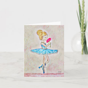 set van 20 Ballerina Note cards Notitiekaartje