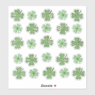 Set van 25 ongelofelijke Shamrock Vinyl-Stickers Sticker