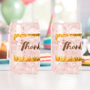 Set van 2 minimalistische "Thanksgiving" glazen bl