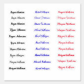 (Set van 30 Labels) Transparant Eenvoudige Naam St Sticker