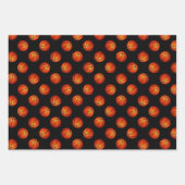 Set van 3 coördinerende basketbal inpakpapier vel (Voorkant 3)