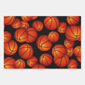 Set van 3 coördinerende basketbal inpakpapier vel (Voorkant)