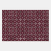 Set van 3 floraal geschilderd inpakpapier vel (Voorkant 3)