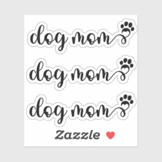 Set van 3 Hondenmoeder Sticker