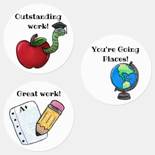 Set van 3 leraar Stickers (Groep)