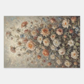 Set van 3 - Tijdloze Bloemschoonheid - Decoupage - Inpakpapier Vel (Voorkant)