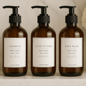 Set van 4 aangepaste badkamerlabels sticker