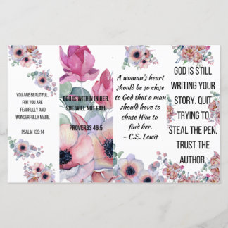 Set van 4 Christelijke Bladwijzer