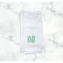Set van 50 Letterpress Monogram Bath Towels