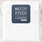 set van 6 " niet vast te stellen " stickers in de  (Tas)