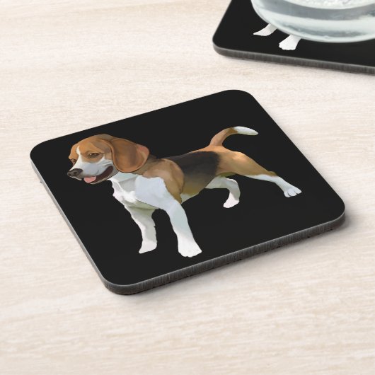 Set van 6 Onderzetters beagle (Linkerzijde)