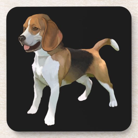 Set van 6 Onderzetters beagle (Voorkant)