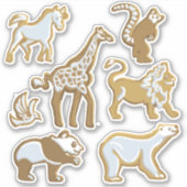 Set van 7 Gingerbread Cookies Sticker (Voorkant)