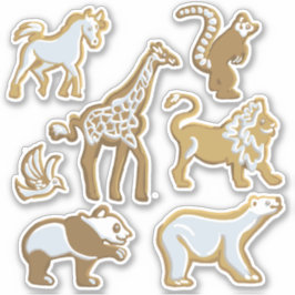 Set van 7 Gingerbread Cookies Sticker