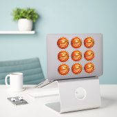 Set van 9 Basketbal Party Sports Favor Label (Laptop op bureau)