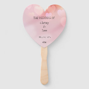 Set van bruiloft fans handwaaier