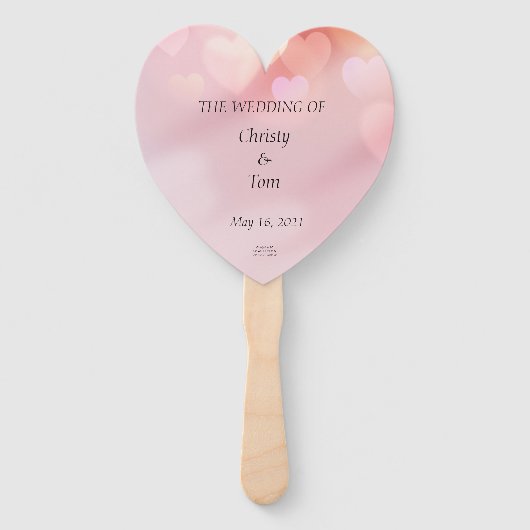 Set van bruiloft fans handwaaier (Voorkant)