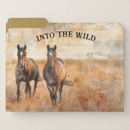 Set van drie in de Wild Horse File Folders