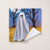Set van Halloween Ghost Bath-handdoeken Bad Handdoek (Wasdoekje)