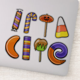 set van Halloween snoep en lekkernijen | Halloween Sticker