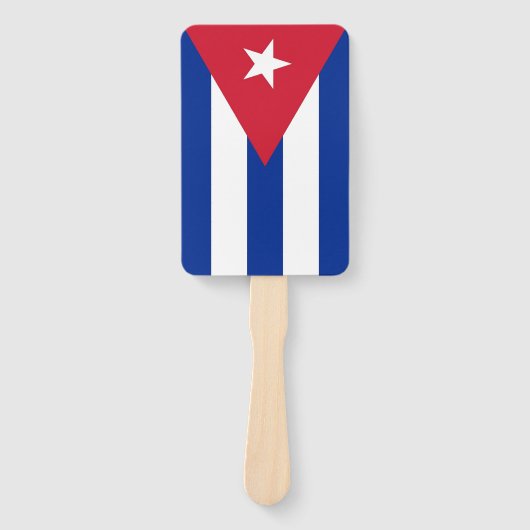 Set van hand fan met vlag van Cuba Handwaaier (Voorkant)