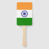 Set van hand fan met vlag van India Handwaaier (Achterkant)