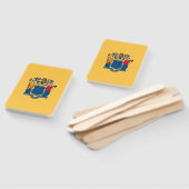 Set van hand fan met vlag van New Jersey, USA Handwaaier (Niet-gemonteerd)