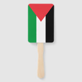 Set van hand fan met vlag van Palestina Handwaaier (Achterkant)
