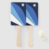 Set van hand fans met vlag van Columbia, SC Handwaaier (Voorkant en achterkant)