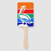 Set van hand fans met vlag van St. Petersburg Handwaaier (Achterkant)