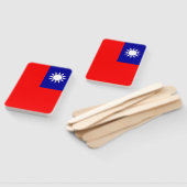 Set van hand ventilator met vlag van Taiwan Handwaaier (Niet-gemonteerd)