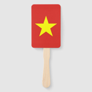 Set van hand ventilator met vlag van Vietnam Handwaaier