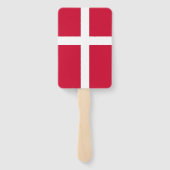 Set van handventilator met vlag van Denemarken Handwaaier (Achterkant)