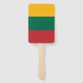 Set van handventilator met vlag van Litouwen Handwaaier (Achterkant)