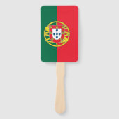 Set van handventilator met vlag van Portugal Handwaaier (Voorkant)