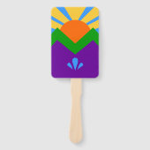 Set van handventilatoren met vlag van Manitou Spri Handwaaier (Voorkant)