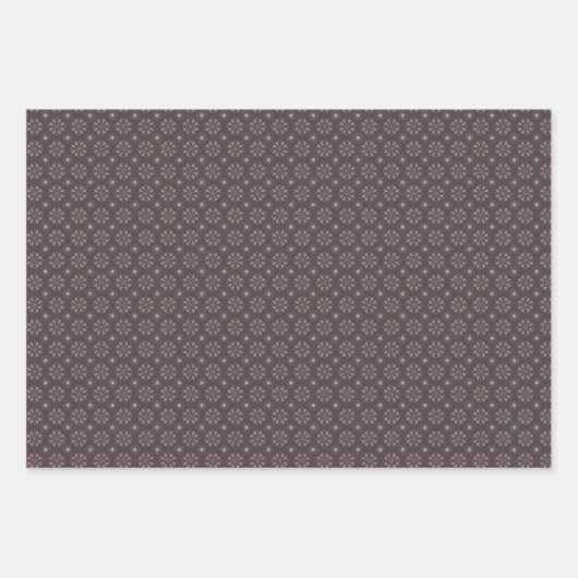 Set van ingewikkelde bloeiende design - inpakpapie inpakpapier vel (Voorkant)