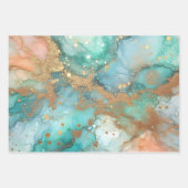 Set van marmeren wikkelpapier vellen (Voorkant 3)