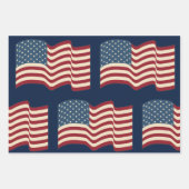 set van patriottisch inpakpapier vel (Voorkant)