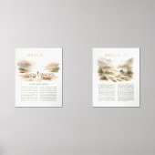 Set van Psalm 23 en Psalm 91 Wall Art Prints (Voorkant)
