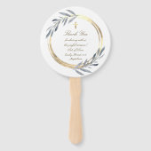 set van tien faux folie lijst doop handwaaier (Achterkant)