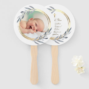 set van tien faux folie lijst doop handwaaier