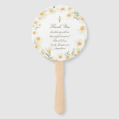 set van tien madeliefjes lijst Doop Handwaaier (Achterkant)