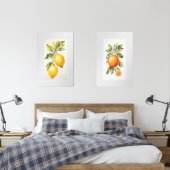 Set van twee Wall Art Waterverf Fruit Prints (Slaapkamer)