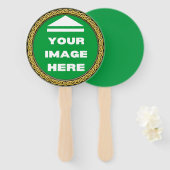 Set van ventilatoren - gepersonaliseerd - Afbeeldi Handwaaier (Voorkant en achterkant)