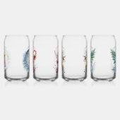 Set van vier kerst feeën Vrolijk kerstfeest Blikvorm Glas (Rechts)