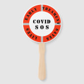 Set ventilatoren handwaaier (Achterkant)