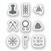 Set Viking Symbolen Stickers (Voorkant)