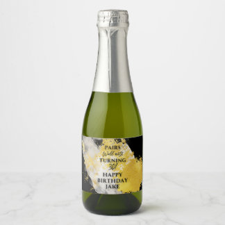 Set voedsel- en dranklabels sparkling wijnetiket